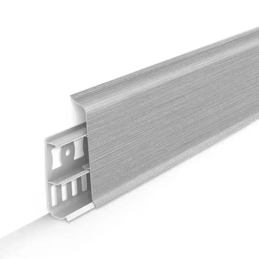 Плинтус ДЕКОНИКА 186 АЛЮМИНИЙ 70 мм 2,20 м