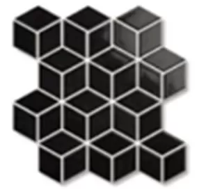 Landa Black matt   мозаика керамогранитная