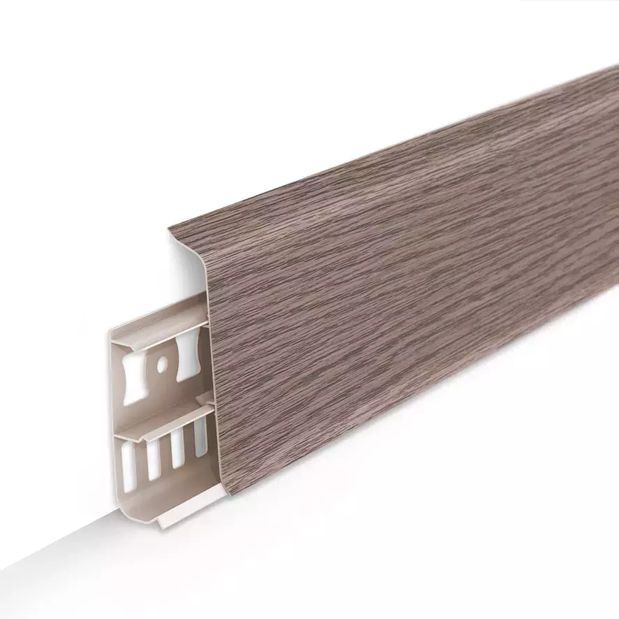 Плинтус ДЕКОНИКА 215 ДУБ СНЕЖНЫЙ 85 мм 2,20 м