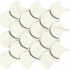 Calacatta-scale                мозаика керамогранитная